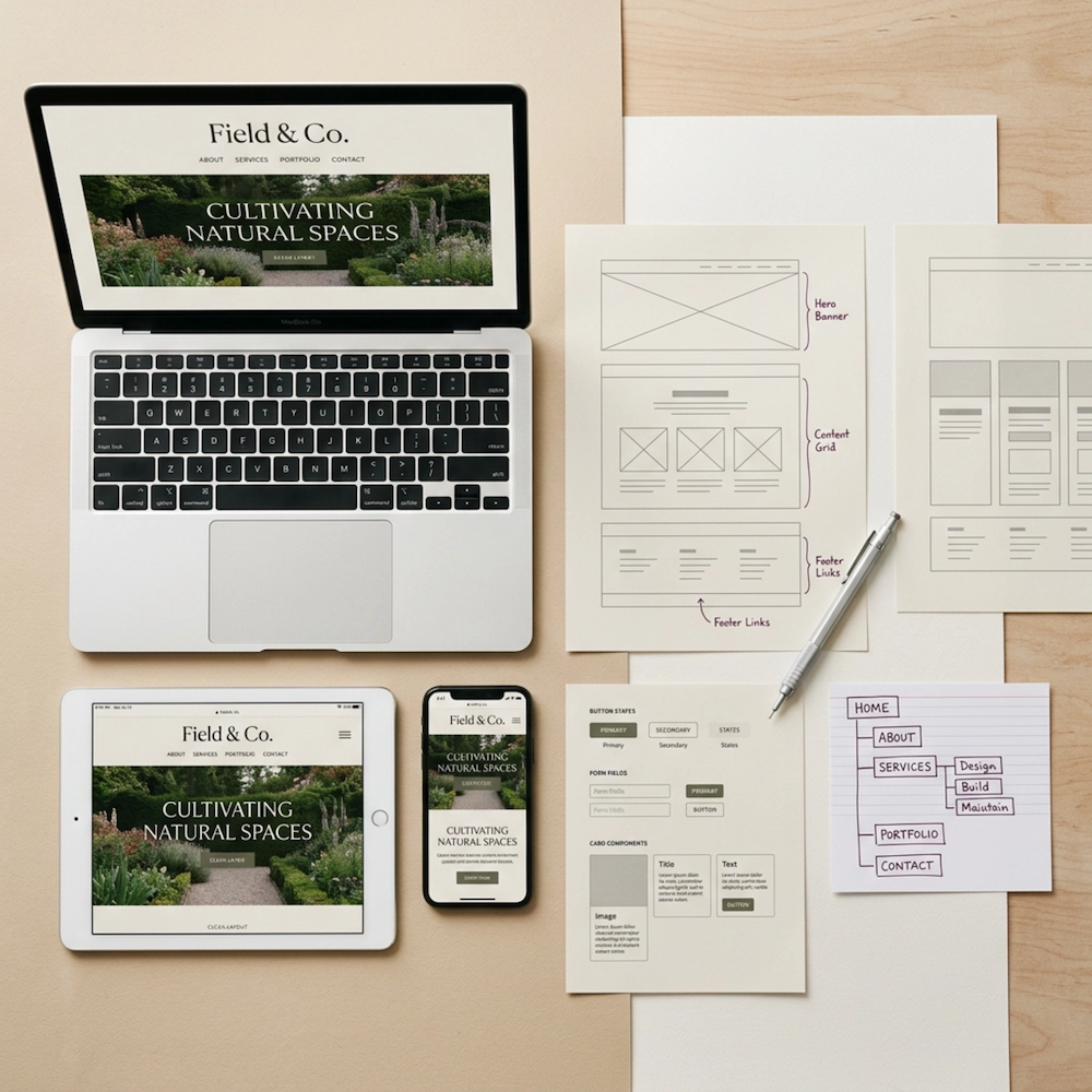 Website and UI design work