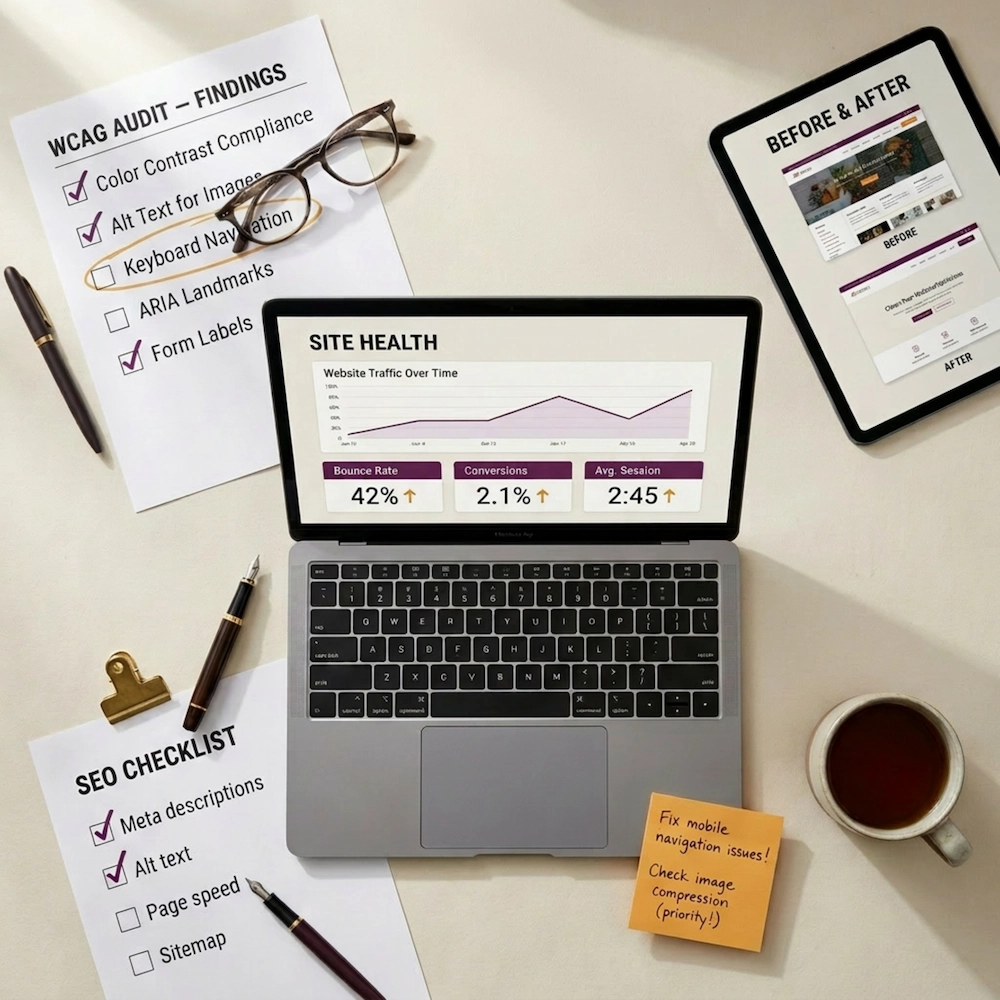 Website optimization and maintenance